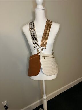 2 Woven CrossBody Bum Bags